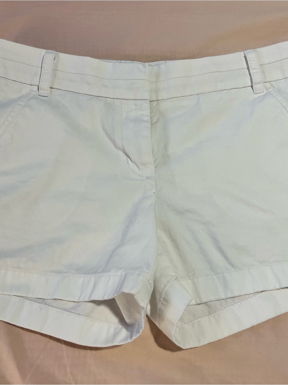 Women’s J Crew White Cotton  Chino Shorts